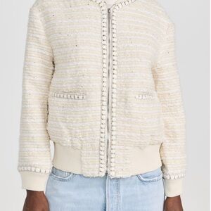 Endless Rose Tweed Bomber Jacket